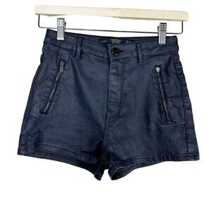 2/$30 ZARA Trafaluc Black Denim Shorts Short Inseam Size 4
